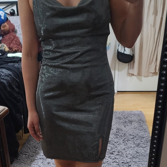 Elegant Silver Dress - Picture 3 of 5